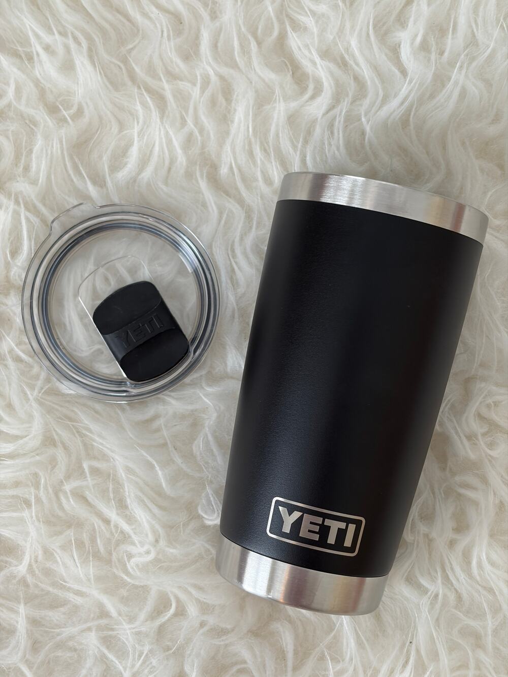 YETI Rambler Tumbler MagSlider Lid To-Go Travel Mug Black 20 oz